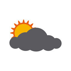 Cloud weather symbol icon vector illustration graphic design