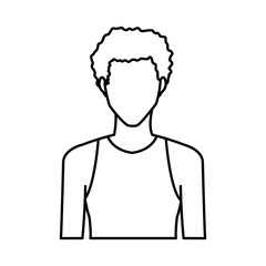 Young man avatar icon vector illustration graphic design