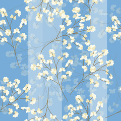 Yellow flower is the sky. The tulip is in the spring. Yellow flower is vector for seamless, pattern and background. Draw image and not trace or copy.