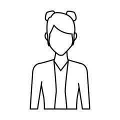 Young woman avatar icon vector illustration graphic design