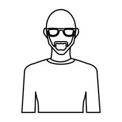 Young man avatar icon vector illustration graphic design