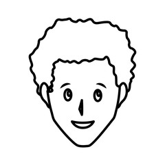 Adult man smiling icon vector illustration graphic design