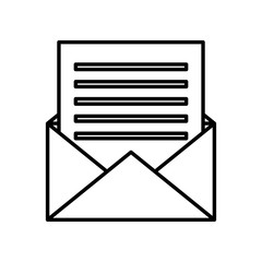 Envelope message symbol icon vector illustration graphic design