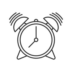 Alarm clock linear icon