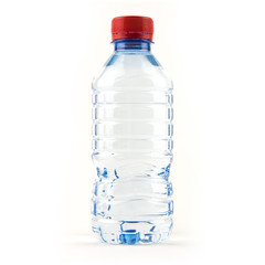Fototapeta premium container recycling waste / Small water plastic bottle of drinking water isolated on white