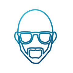 Man with glasses icon vector illustration graphic design