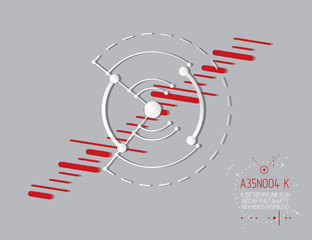 Vector industrial and engineering background, future technical plan. Abstract blueprint of mechanism, graphic illustration.