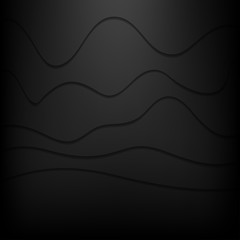 Black Wave Background