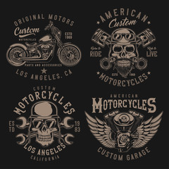 Fototapeta na wymiar Set of vintage emblems