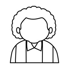 Cute grandfather cartoon icon vector illustration graphic design