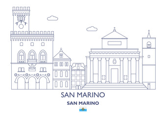 San Marino City Skyline