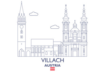Villach City Skyline, Austria