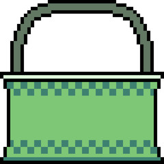 vector pixel art bag