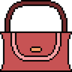 vector pixel art bag