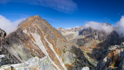 View from the top of the mountain in the High Tatras, Slovakia © Radomir Rezny