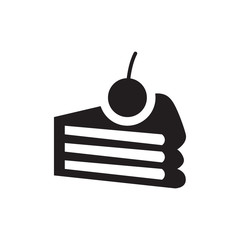 Cake vector icon