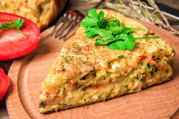 piece of cabbage pie