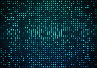 Abstract Binary Code Background Illustration, Binary Pattern, Zeroes and Ones