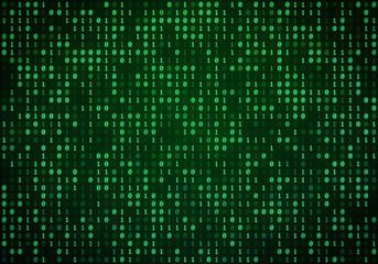 Abstract Binary Code Background Illustration, Binary Pattern, Zeroes and Ones