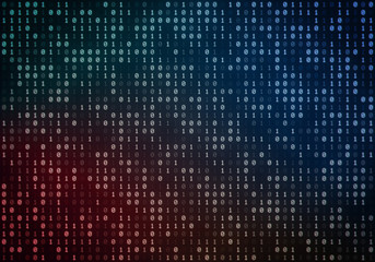 Abstract Binary Code Background Illustration, Binary Pattern, Zeroes and Ones