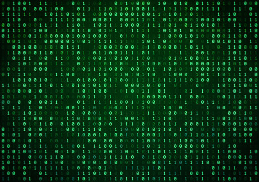 Abstract Binary Code Background Illustration, Binary Pattern, Zeroes and Ones