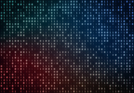 Abstract Binary Code Background Illustration, Binary Pattern, Zeroes and Ones