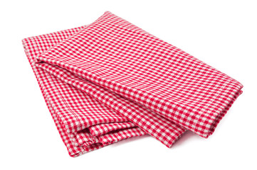 red napkin isolated