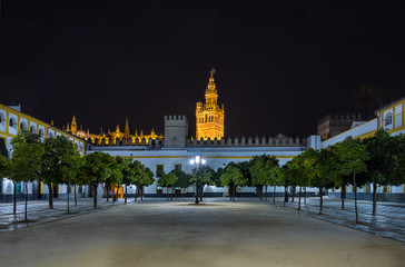 Obraz premium Plaza de Banderas in the Spanish city of Seville