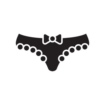 Woman underwear vector icon