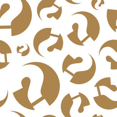 Questions. Seamless pattern. Vector illustration.