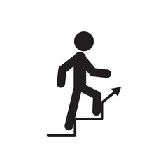 Stairs vector icon