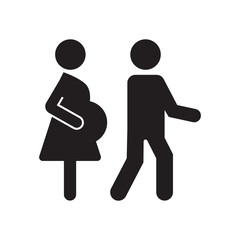 Pregnant vector icon