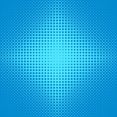 Blue abstract symmetrical halftone ellipse grid pattern background - vector design from ellipses