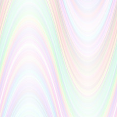 Colorful abstract wavy background from thin curved stripes - vector design in light tones