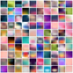 Abstract Creative concept vector multicolored blurred background set. For Web and Mobile Applications, art illustration template design, business infographic and social media, modern decoration