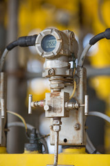 Pressure transmitter for monitor and sent measuring value to programmable logic controller (PLC) to...