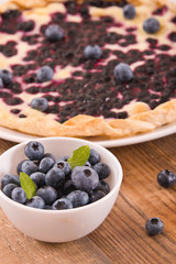 Blueberry tart. 