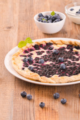 Blueberry tart. 