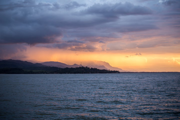 Sunset in lake Izabal - Guatemala