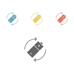 Battery icon. Vector illustration
