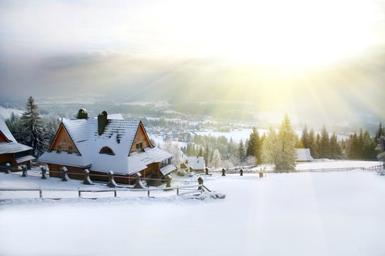 winter house mountain