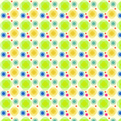 Grandma flower pattern tea towel (Lime intense)