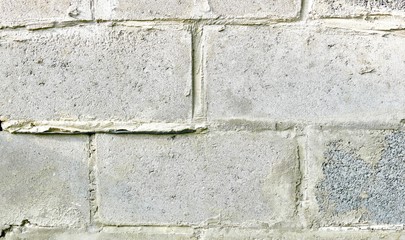 wall of cement blocks