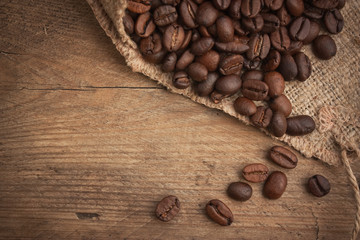 coffee beans in a bag