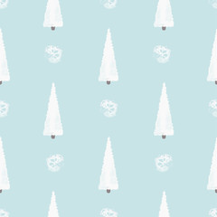 seamless pattern with christmas trees