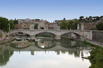 Fototapeta na wymiar Roma - ponte sul Tevere