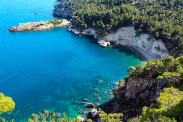 Fototapeta premium Summer beach Cala di Porto Greco, Gargano, Puglia, Italy