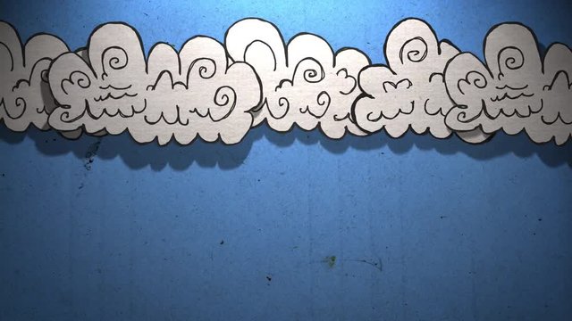 Seamless loop cutout animation of weather. You can see clouds. Great for your educational/weather/kids related projects. 1080p 60fps