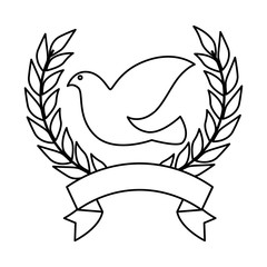 dove of peace with wrench