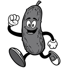 Pickle Running Illustration